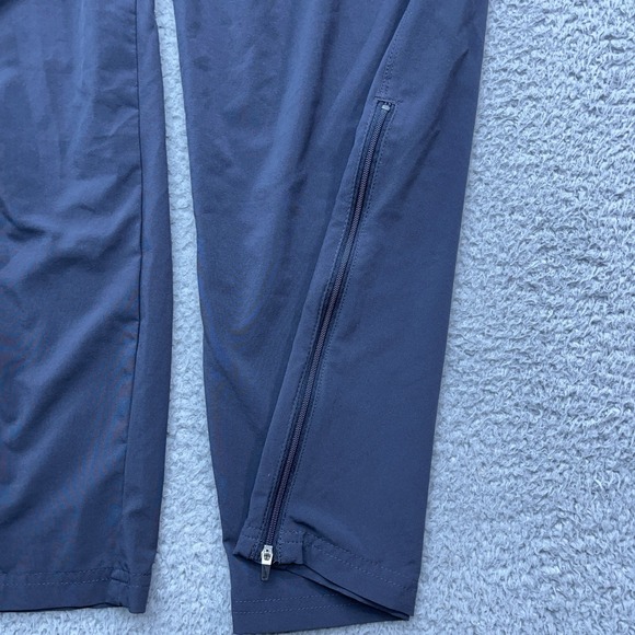 Nike Track Pants Mens XL Vtg Y2K Blue Gray Ankle Zip Wide Leg Fit Dry Streetwear - Picture 9 of 15